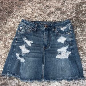 american eagle womans jean skirt